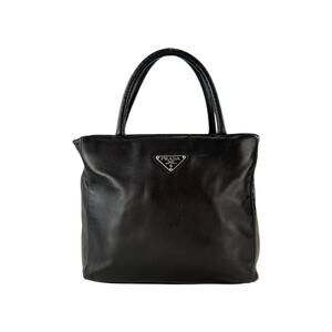 Prada Brown Lambskin Leather Handbag